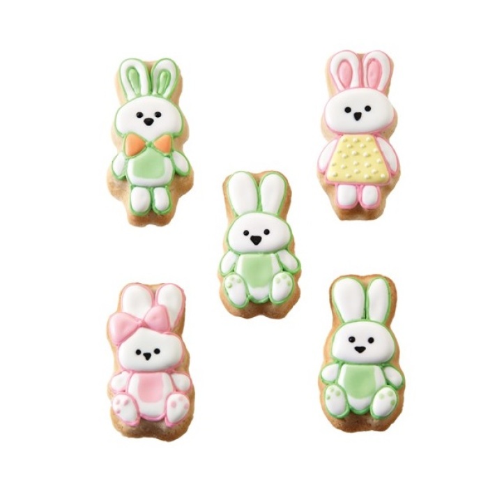 wilton bunny family cookie pan