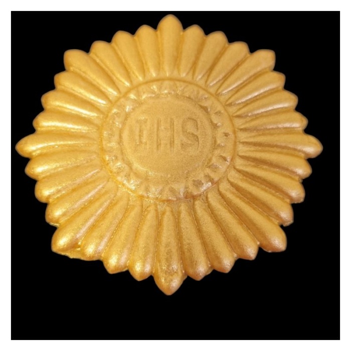 secerna hostija zlatna 8 cm 1770