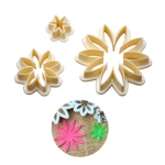 Daisy Flower Fondant Cutter 3Pcs Set Plastic 3