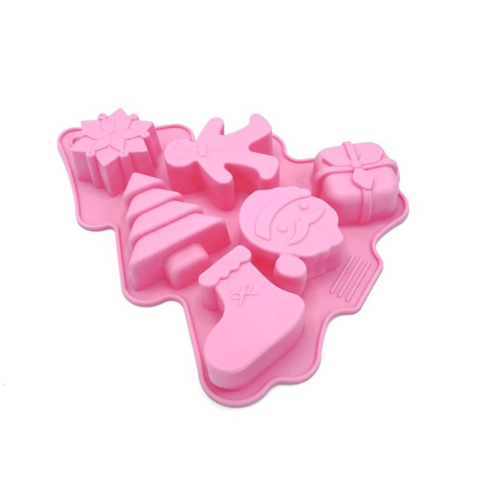silicone mold for pralines and chocolates happy sprinkles happy x mas 6 pcs (1)