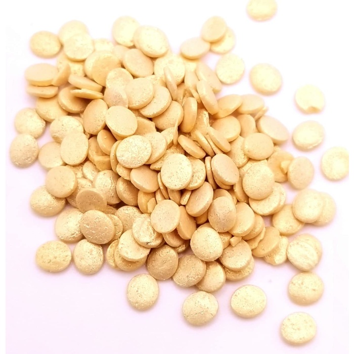 634e39bfa534c256343eb036 ncs metallic gold round confetti edible