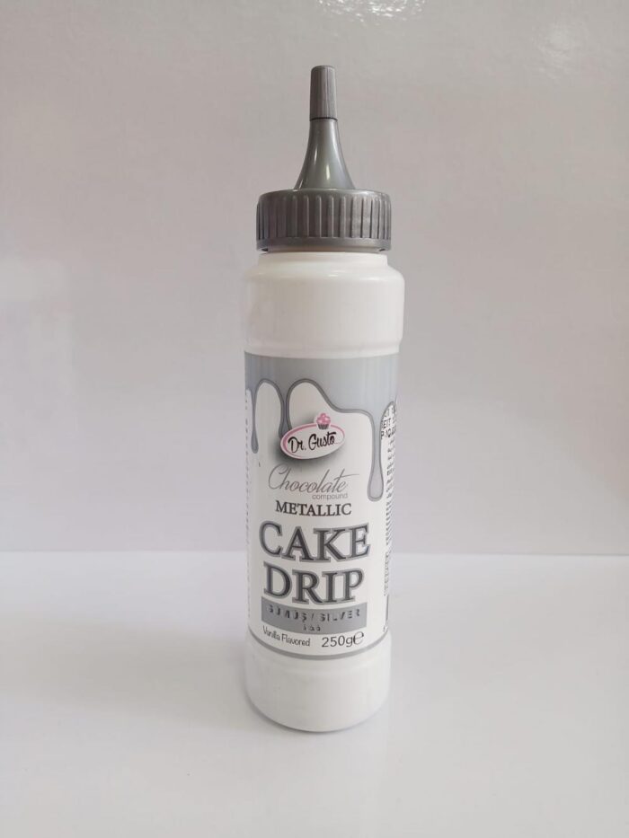 DR GUSTO CAKE DRIP METALIK GUMUS resim 1822